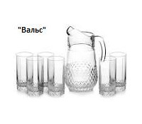 Набор "Вальс"  кувшин + 6 стаканов
